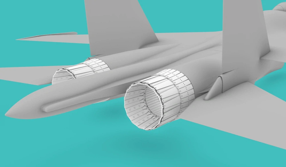 1/144 Su-27 Exhaust Open version (Trumpeter kit)