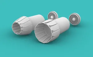 1/144 F-14D GE EXHAUST (OPEN/CLOSE version) revell kit