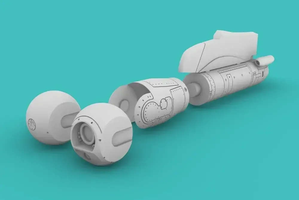 1/48 Damocles Targeting pod for Rafale with pylon