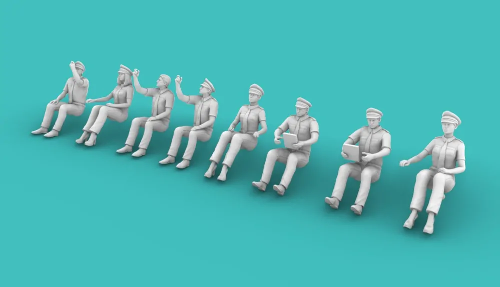 1/144 Airline Pilots
