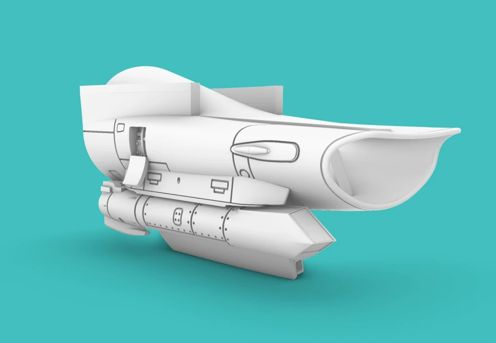 1/144 F-16 Intake EARLY, w/ Sniper pod  for Revell kit