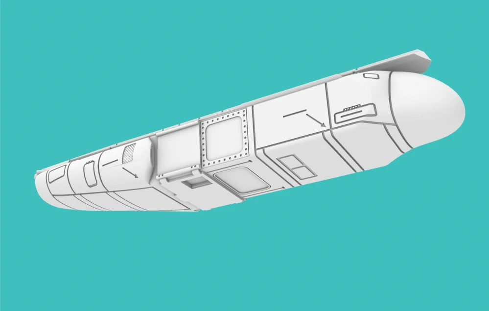 1/144 F-16 Recce Pod DB-MS 110 (Deployed)