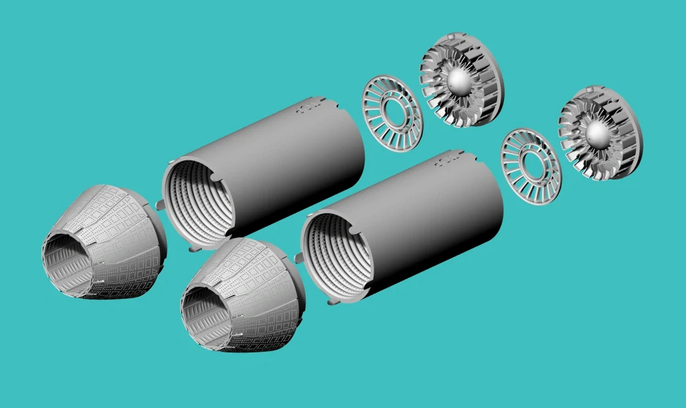 1/72 F-14D Exhaust CLOSE version (TAMIYA) 