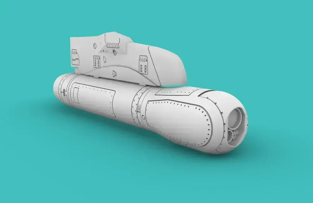 1/72 Talios targeting pod for rafale with pylon