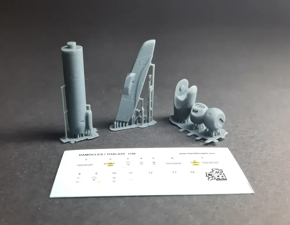 1/48 Damocles Targeting pod for Rafale with pylon