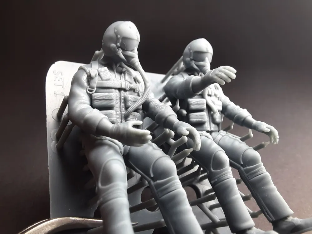 1/32 Vietnam War Era American Pilots sitting SET no.1