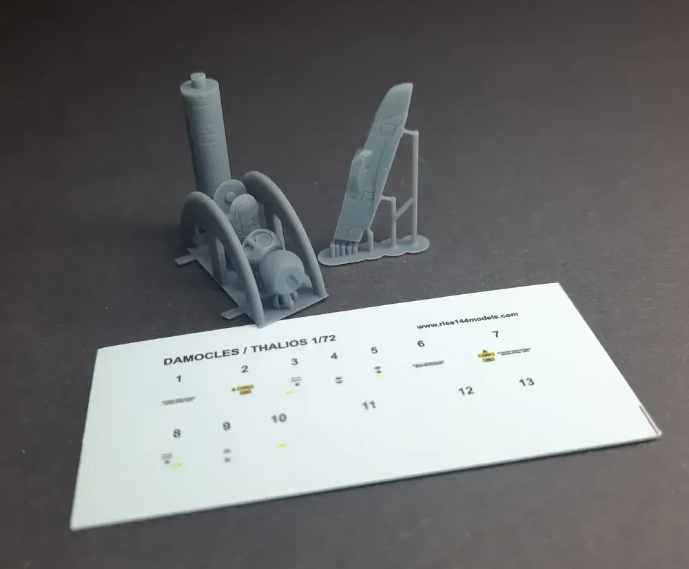 1/72 Damocles targeting pod for rafale with pylon