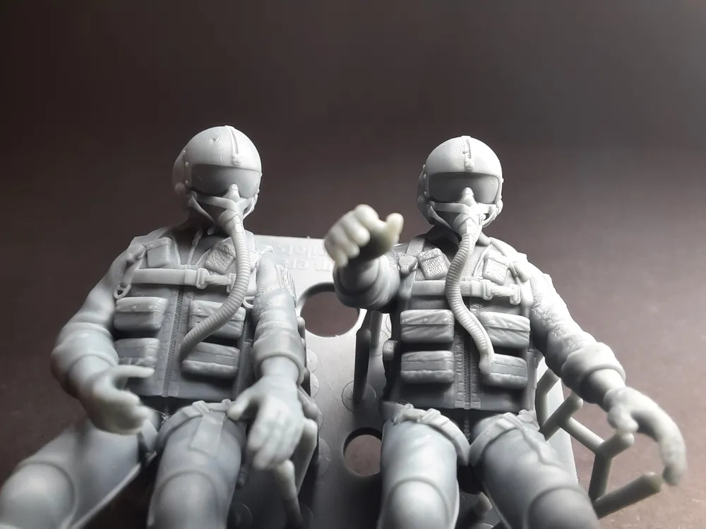 1/32 Vietnam War Era American Pilots sitting SET no.1
