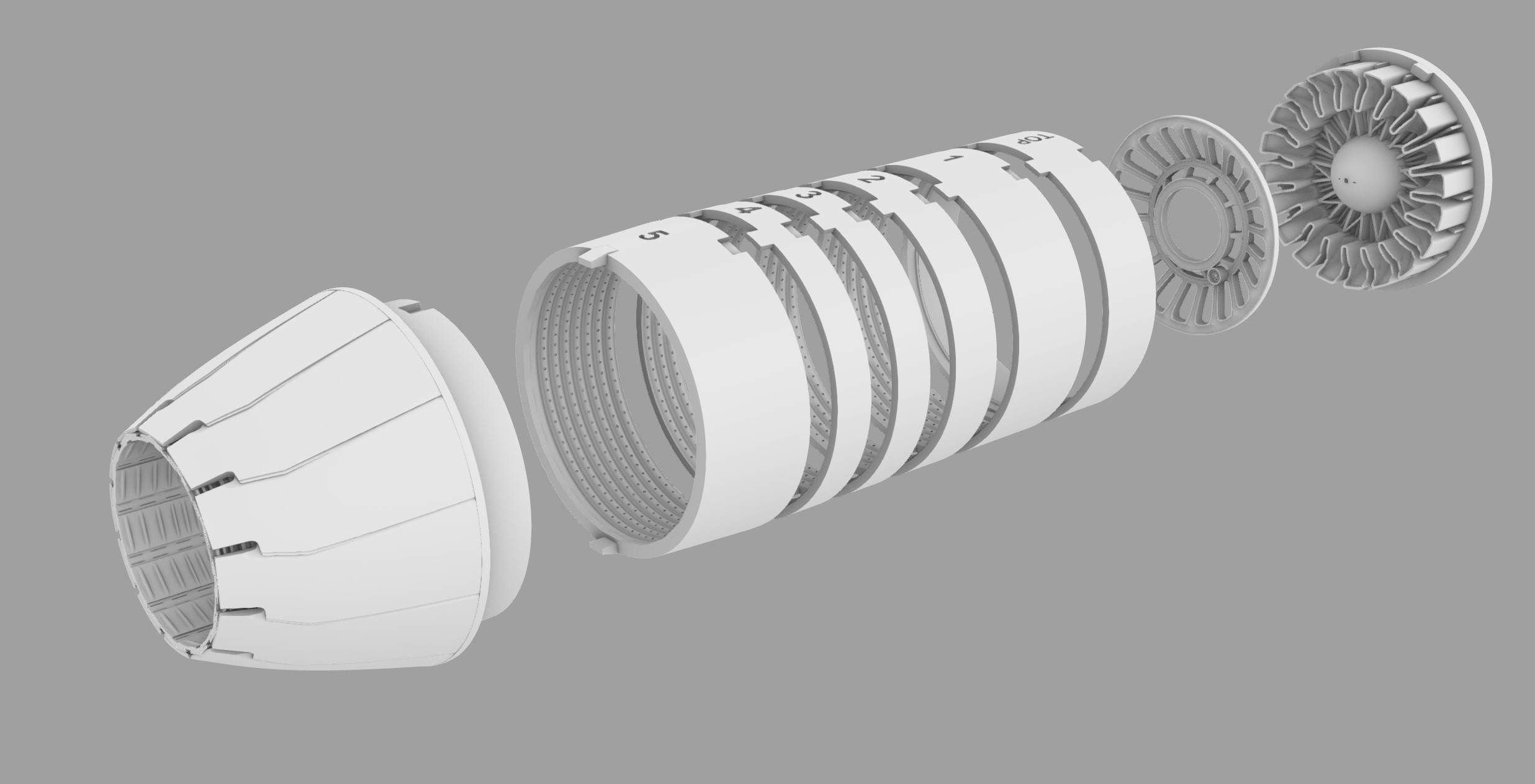 1/72 F-14 GE Exhaust Close for Academy kit