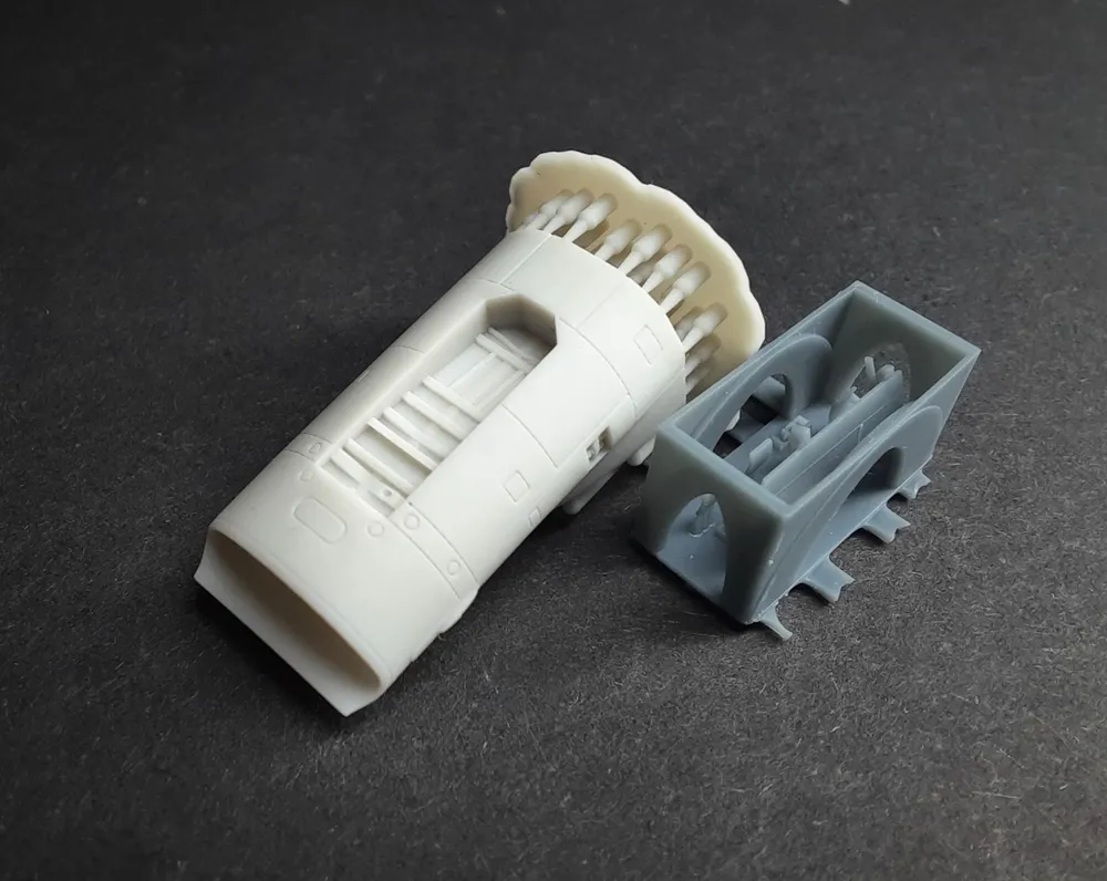 1/144 F-16 Intake Late (Shark) version For Revell kit
