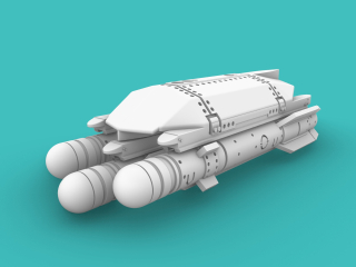 1/144 Brimstone with AGML III rack (4x rack, 18x brimstones)