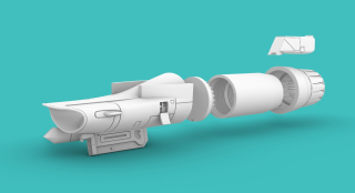 1/144 F-16 Intake EARLY, Sniper pod, w/GREEK tail, Exhaust PW100  for Revell kit