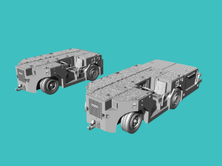 1/144 USN STT Towing tractor A/S32A-49 LONG and SHORT version SET