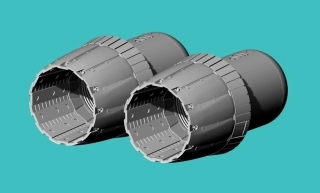 1/144 F-18 E/F/G Exhaust Open (Revell kit)