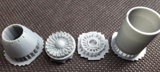 1/72 F-16 GE Exhaust Close for Tamiya kit