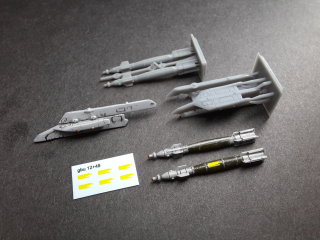 1/144 Rafale Bomb Rack with GBU 49 Bombs